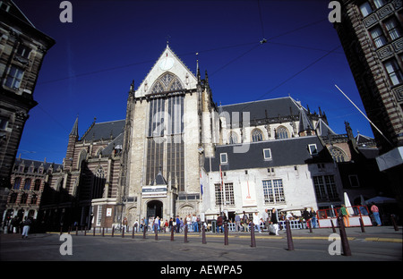 Amsterdamer Nieuwe Kerk Kirche am Dam-Platz Stockfoto