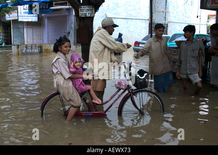 Monsunregen Welt Rekord in Bombay jetzt Mumbai Indien Stockfoto