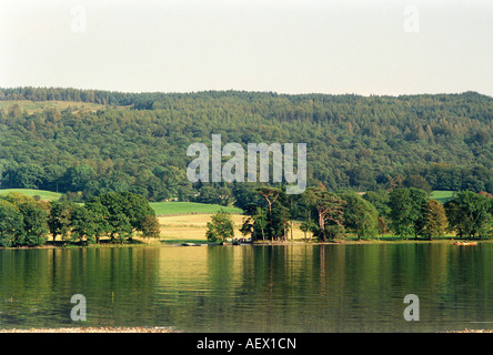 Blick über den See Coniston im Lake District England Großbritannien Stockfoto