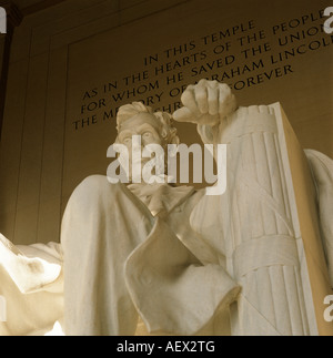 Die Abraham Lincoln Memorial,Washington.B12.2.09 gewählt Pres.in 1860, gewann wieder 1864 am Apr14 1865 John Wilkes Booth erschossen. Stockfoto