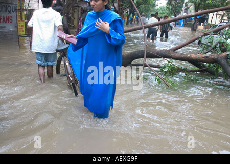Monsunregen Welt Rekord in Bombay jetzt Mumbai Indien Stockfoto