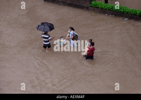 Monsunregen Welt Rekord in Kalyan Bombay Indien Stockfoto