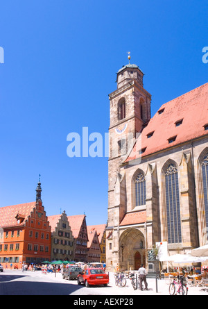 Dinkelsbuhl Bayern romantischen Straße Deutschland Stockfoto