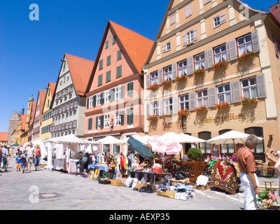 Dinkelsbuhl Bayern romantischen Straße Deutschland Stockfoto