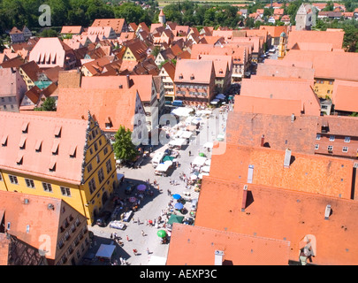 Dinkelsbuhl Bayern romantischen Straße Deutschland Stockfoto