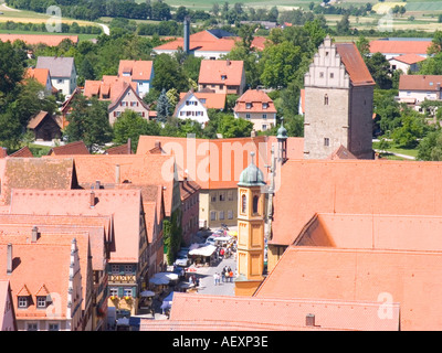 Dinkelsbuhl Bayern romantischen Straße Deutschland Stockfoto