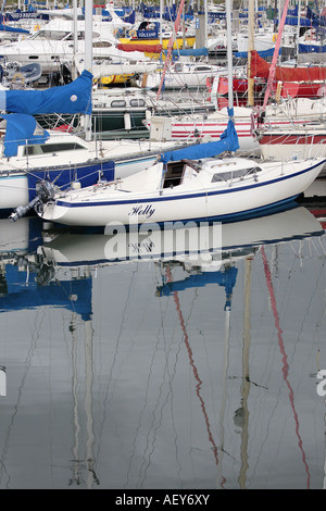 Yachten in Howth Marina Dublin Stockfoto