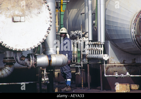 Öl- und petrochemischen Raffinerie Kaduna Nigeria Stockfoto