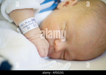 Kind eine Woche alt Stockfoto