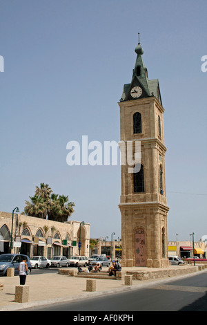 Uhrturm in Jaffa tel Aviv israel Stockfoto
