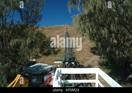 Trolley-System bei Curtis Island Qld Australien Stockfoto