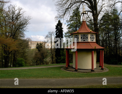 Kassel, Wilhelmshöhe, Barockpark, Mulang, chinesische Tempel Stockfoto