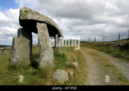 Legananny Dolmen, County Down, Nordirland Stockfoto