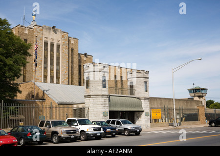 Auburn Justizvollzugsanstalt, der die erste Hinrichtung auf dem elektrischen Stuhl. Auburn, New York, Finger Lakes Region. Stockfoto