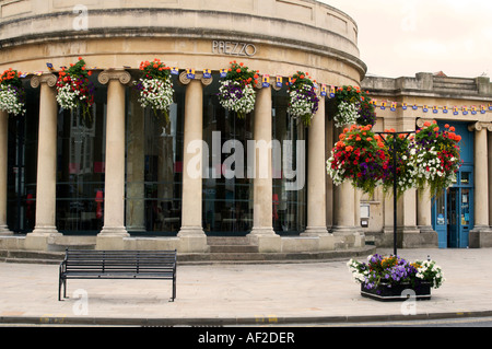 Alten und Haus-Markt-Gebäude im Zentrum von Bridgwater Somerset Stockfoto