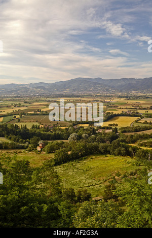 Die oberen Tiber-Tal-Mittelitalien klassische umbrische Landschaft Stockfoto