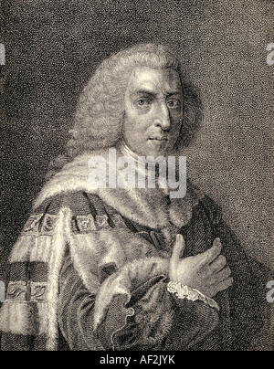 William Pitt der Ältere, 1. Earl of Chatham, 1708 -1788. Britischer Staatsmann und zweimal Premierminister. Stockfoto