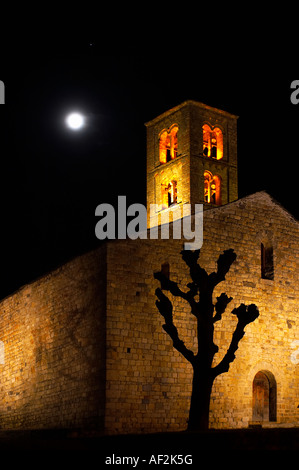 Iglesia de Sant Climent de Taüll, Lleida España.  Kirche von Sant Climent Taull Lleida Spanien. UNESCO-Welterbe. Stockfoto