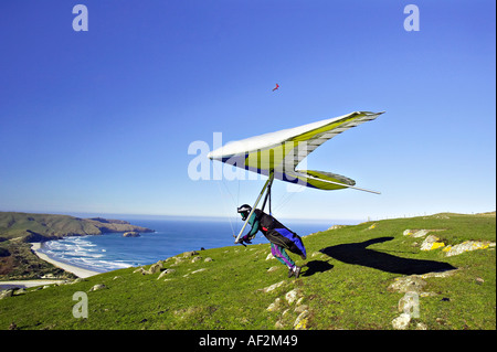 Hängegleiter Otago Halbinsel in der Nähe von Dunedin Südinsel Neuseeland Stockfoto