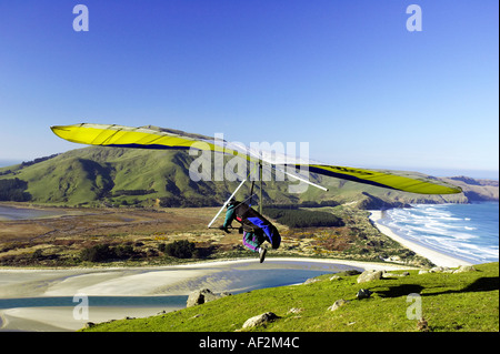 Hängegleiter Otago Halbinsel in der Nähe von Dunedin Südinsel Neuseeland Stockfoto