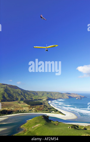 Hängegleiter Otago Halbinsel in der Nähe von Dunedin Südinsel Neuseeland Stockfoto