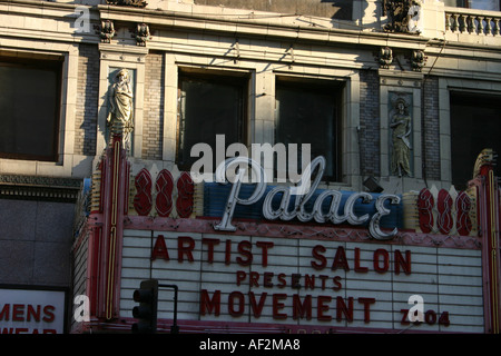 Vintage Marquis am Palace Theatre Downtown Los Angeles, Kalifornien USA Stockfoto