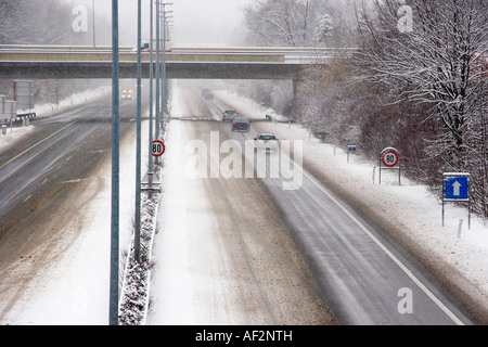 Winterdienst Stockfoto