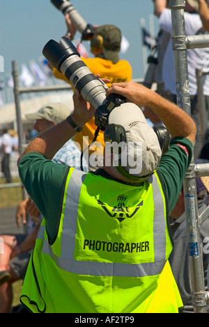 Offizieller Fotograf bei der Royal International Air Tattoo RIAT in Fairford Gloucestershire Juli 2006 Stockfoto