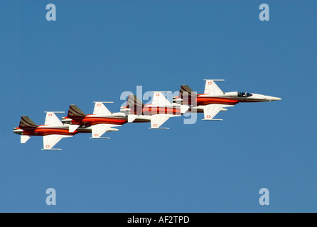 Patrouille Suisse Bildung Stockfoto