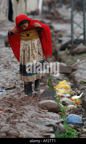 Erdbeben-Überlebenden in einem Zeltcamp lief durch NRSP in Muzaffarabad, Pakistan, 2005. Stockfoto