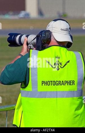 Offizieller Fotograf bei der Royal International Air Tattoo RIAT in Fairford Gloucestershire Juli 2006 Stockfoto