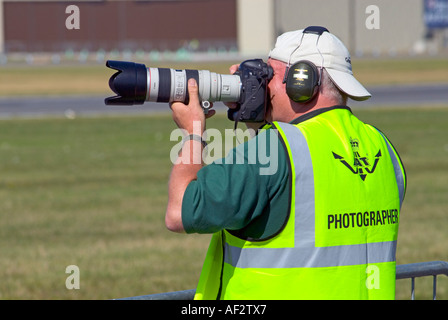 Offizieller Fotograf bei der Royal International Air Tattoo RIAT in Fairford Gloucestershire Juli 2006 Stockfoto