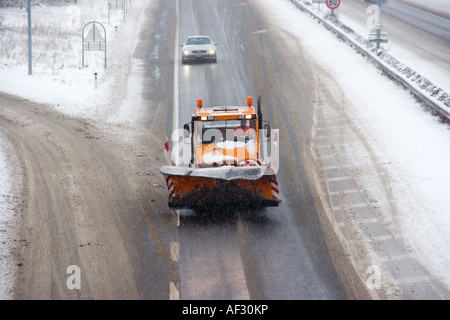 Winterdienst Stockfoto