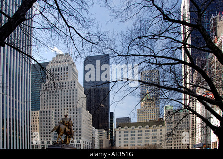 New York vom Central Park entfernt. Stockfoto