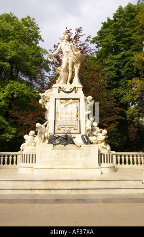 Mozart-Denkmal von Viktor Tilgner Burggarten Wien Stockfoto