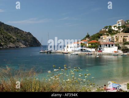 Assos, Kephallonia, Griechenland Stockfoto