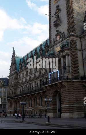 Hamburg verrückte Fußball. Vor dem FIFA 2006. Rathaus Stockfoto