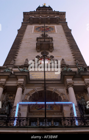 Hamburg verrückte Fußball. Vor dem FIFA 2006. Rathaus Stockfoto