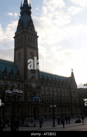 Hamburg verrückte Fußball. Vor dem FIFA 2006. Rathaus Stockfoto