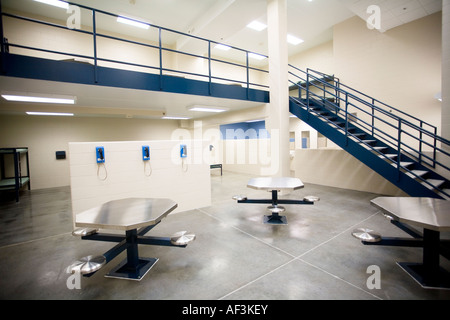 Neu errichtete Zelle Pod im county Jail s Saline County Sheriff Office Wilber Nebraska USA 19. April 2007 Stockfoto