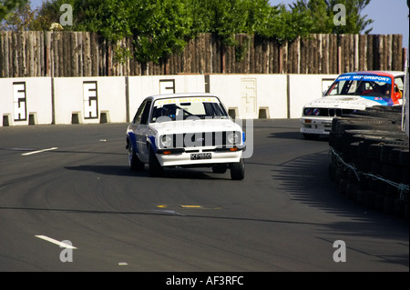 Ford Escort Classic Straßenrennen Dunedin Neuseeland Südinsel Stockfoto