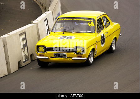 Ford Escort Classic Straßenrennen Dunedin Neuseeland Südinsel Stockfoto