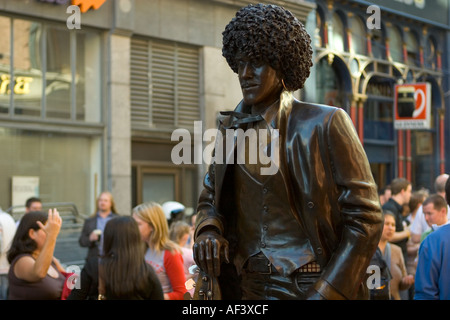 Statue von Paul Daly von Thin Lizzy-Frontmann Phil Lynott Stockfoto