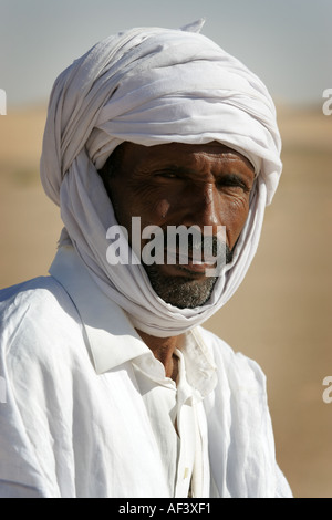 Wegweiser zur Sahara in Mauretanien Stockfoto