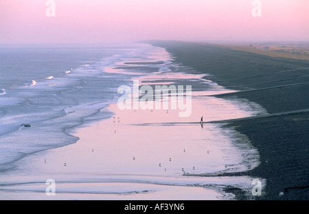 Strand in der Nähe von Ault La Somme Picardie Frankreich Stockfoto