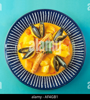 Spanisch Essen Zarzuela Catalan-Meeresfrüchte-Eintopf Stockfoto