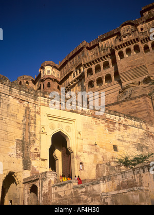 Meherangarh Fort Jodhpur Rajasthan Indien Stockfoto