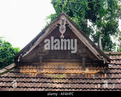 Dach des Nagaraja Tempel, Mannasala, Kerala, Indien Stockfoto