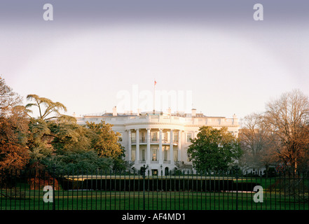 Das weiße Haus Washington DC im Morgengrauen Stockfoto