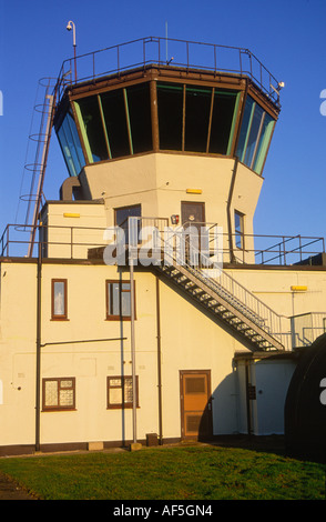 Kontrollturm ehemalige Bentwaters USA Militärflugplatzes Rendlesham Suffolk England Stockfoto